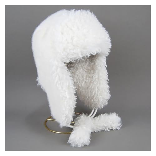 Chapeau de trappeur contre le froid glacial isolation laine et cuir d'hiver - 4