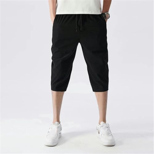 Pantalon homme soie glacée 7 points fluide coupe droite décontractée léger - 2