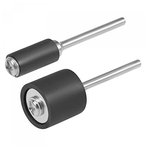 Uxcell F22042800UX1092 1/2 Inch & 1/4 Inch Drum Rubber Mandrels 2.35Mm Shank Sanding Sleeve Holder cover