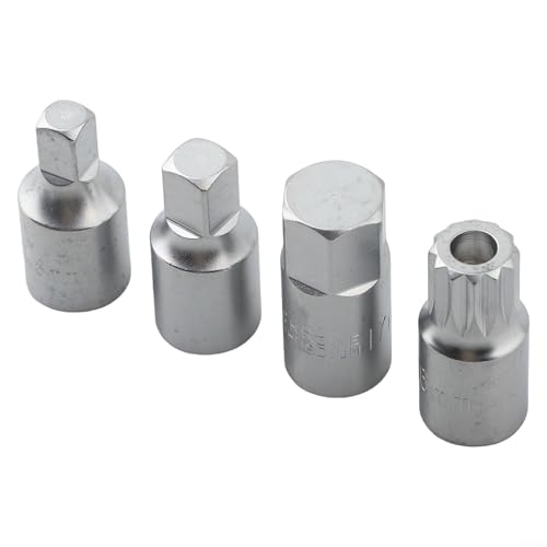 Set di 4 chiavi a bussola per scarico dell'olio per viti del cambio, 38, per M16, H17, S8, S10