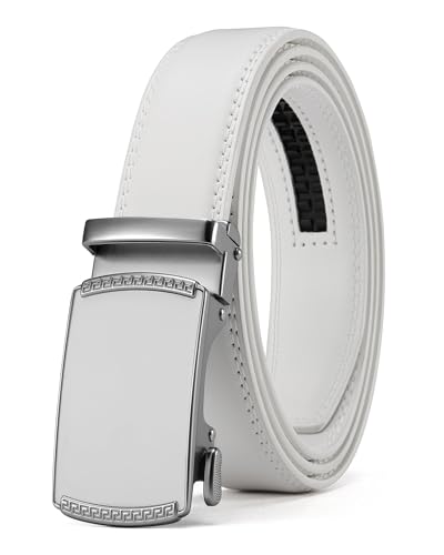 Image of CHAOREN Mens Dress Belt - Mens Ratchet Belt Leather for Dress Pant - Micro Adjustable Belts Fit Everywhere