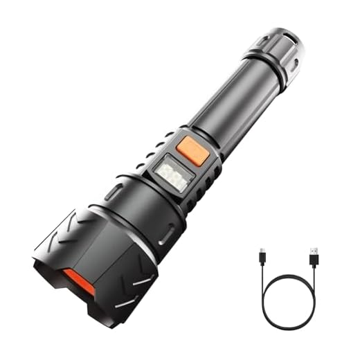 MMXIANG Rechargeable Flashlights High Lumens, 100000 High Lumens, Zoomable USB Rechargeable Flashlight, 5 Modes with COB Work Light,Small Flashlight for Camping, Emergency Flashlight