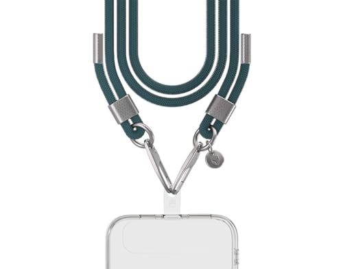 Cordon téléphone universel Force Case vert et argent haute résistance