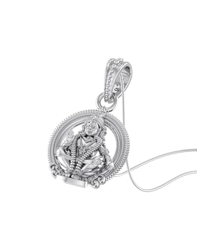 Pendentif Ayappa en argent sterling 925 fini les bijoux qui ternissent