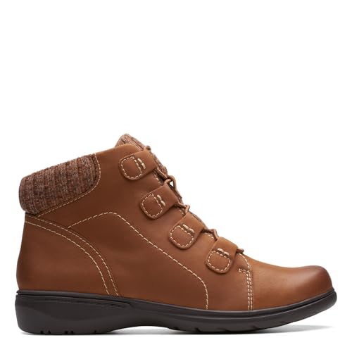 Clarks Clarks Collection Women's Carleigh Jade Ankle Boot, Dark Tan Nubuck, 6.5 M US