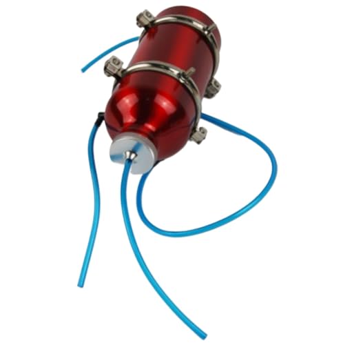 DingMotuo 1PCS 600ML Aluminum Alloy Oil Catch Can Tank Reservoir Fuel Tanks With Water Nozzle+Tubing+Fixing Clips For RC Gasoline Boats