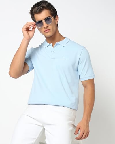 Image of Gap Men Solid Slim Fit Polo Neck Short Sleeves T-Shirt