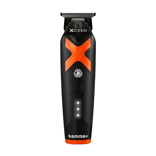 GAMMA+ XCeed Cordless Hair Trimmer for Men Professional for Barbers USB-C Rechargeable with 6 Blade Guards