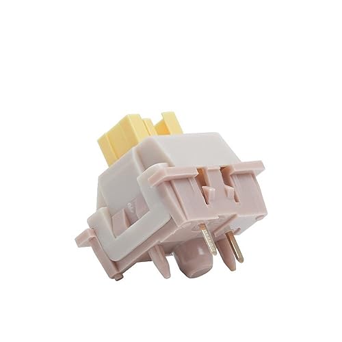 Outemu Honey Peach Switch V2, 5Pin 40g Pre-Lubed Silent Linear Switch For Custom Mechanical Keyboard (Size : 90PCS)