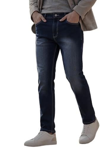 Image of Urbano Fashion Men's Straight Fit Washed Jeans Stretchable
