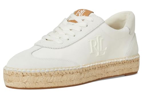 Image of Lauren Ralph Lauren Women's Luize Canvas and Suede Espadrille Sneakers