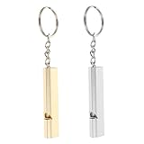 Sosoport 2stücke Teiliges Trainingspfeifen Aluminiumlegierung Lautlos Sicher Für Tauben Und Vögel Glatte Oberfläche Für Vogelerziehung Und Notfallgebrauch Silber Und Gold Farbverlauf