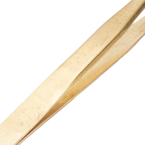 EMUKOEP Antimagnetic Brass Tweezers, Fine Pointed Tips, Ergonomic Grip, High Strength, for Jewelry Repair, Bead Stringing, Watchmakers - Image 6