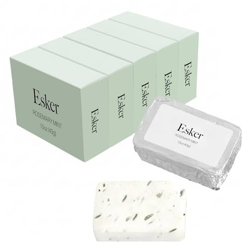 ESKER - Aromatic Shower Steamer Refill Pack | Vegan, Cruelty-Free, Clean Beauty (6 Rosemary Mint, NO Holder)