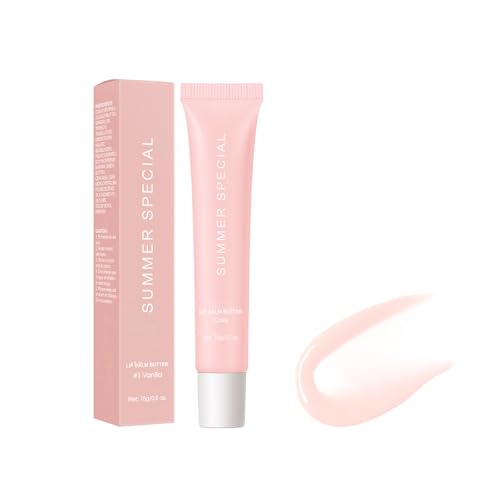 Butters Lip Gloss/Essence Labbra - Maschera Idratante Per Labbra Con Burro Di Karité, Tinta Trasparente (Rosa Chiaro/2 Colori), Blocco Lucentezza E Umidità (#4, 15g)