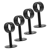 Support de tringle à rideau pour montage au plafond : grâce à base de siège ronde, ce support de tringle à rideau au plafond est facile à installer et à utiliser.