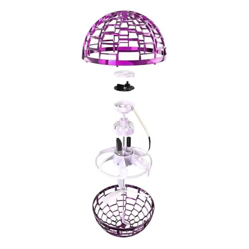 Bola Voadora Flutuante Voador Efeito Bumerangue - vai e volta pra você, LED Recarregável com Control