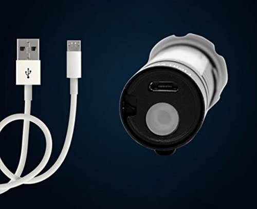 Light Saver Led Tactical Flashlight, Usb Rechargeable, Waterproof, Ultra Compact Featherweight, Incredibly Bright Built-In Lantern For Outdoor Camping & Emergency: Black Adjustable Zoom Focus (2-Pack) #TOP5