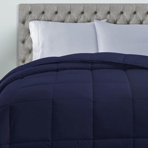 Duvet alternatif supérieure bleu marine doudou classique lit simple