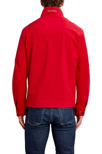 Nautica Men's Lightweight Windbreaker Stretch Athletic Outdoor Full Zip Bomber Golf Jacket, Red, X-Large #TOP3