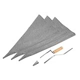 Veemoon Schwerer Mörtelbeutel mit Metallspitze Präzise Ausgießdüse Reißfest Feuchtigkeitsschutz Mörtelspritze für Fliesenverlegung und Maurerarbeiten