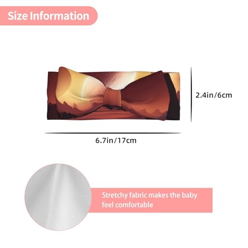 Alien Planet Picture Baby Bow Headband Stretchy and Soft for Newborns, Infants, Toddlers, and Kids Girls3