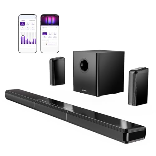 ULTIMEA 9.1ch Sound Bar for Smart TV, Detachable Home Theater Surround Sound System, App, Apollo S90
