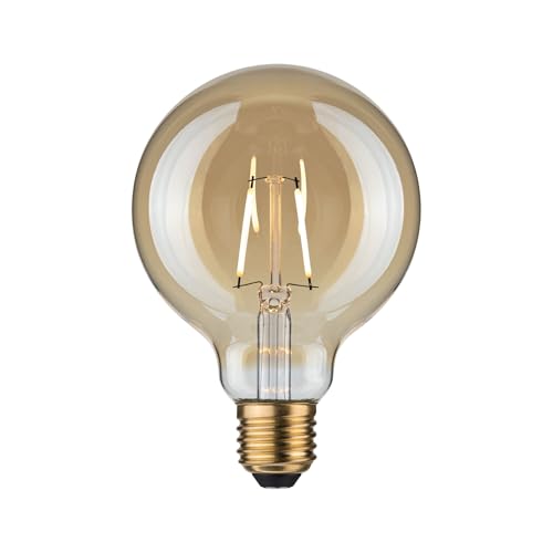 Paulmann 28399 LED Lampe Vintage Globe 95 2,5W Leuchtmittel Gold Dekolampe Beleuchtung 1800K E27