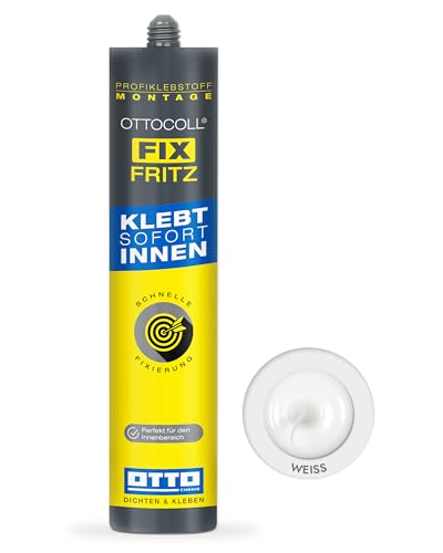 OTTOCOLL FIXFRITZ – haftstarker Fixier-Klebstoff 310ml – Fixiert sofort alles – Sehr schnelle Aushärtung – Überstreichbar & schleifbar nach dem Aushärten – Hohe Endfestigkeit