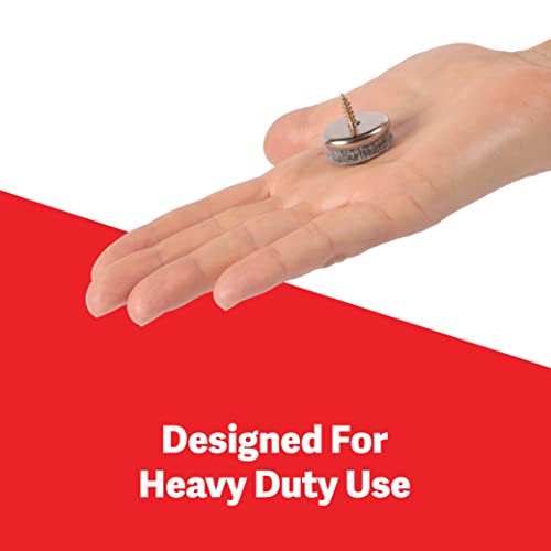 Furniture Felt Pads – 22MM Diameter Felt Pads for Furniture Feet. 5MM Thick Chair Leg Floor Protectors. Furniture Pads with Easy Screw Installation are Ideal Floor Protector Pads
