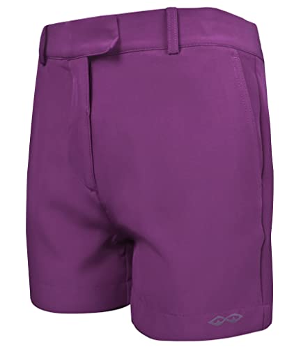 Snake Eyes Golf Ladies Stretch Woven Shorts Deep Purple Medium