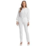 NYDJ Women's Marilyn Straight Denim Jeans, White, 6