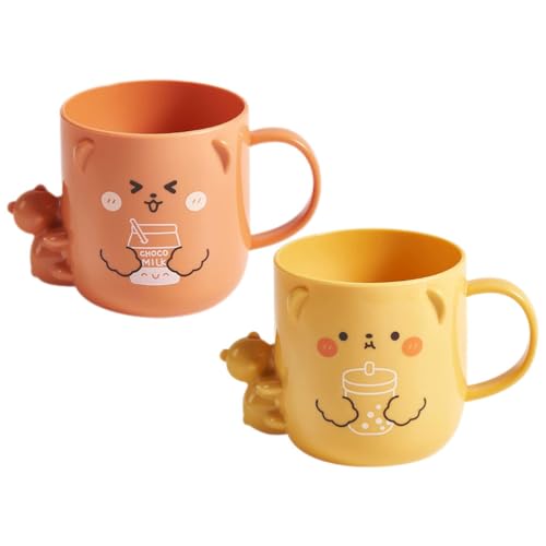 Tasse en plastique enfants pour le brossage des dents sans risque de casse