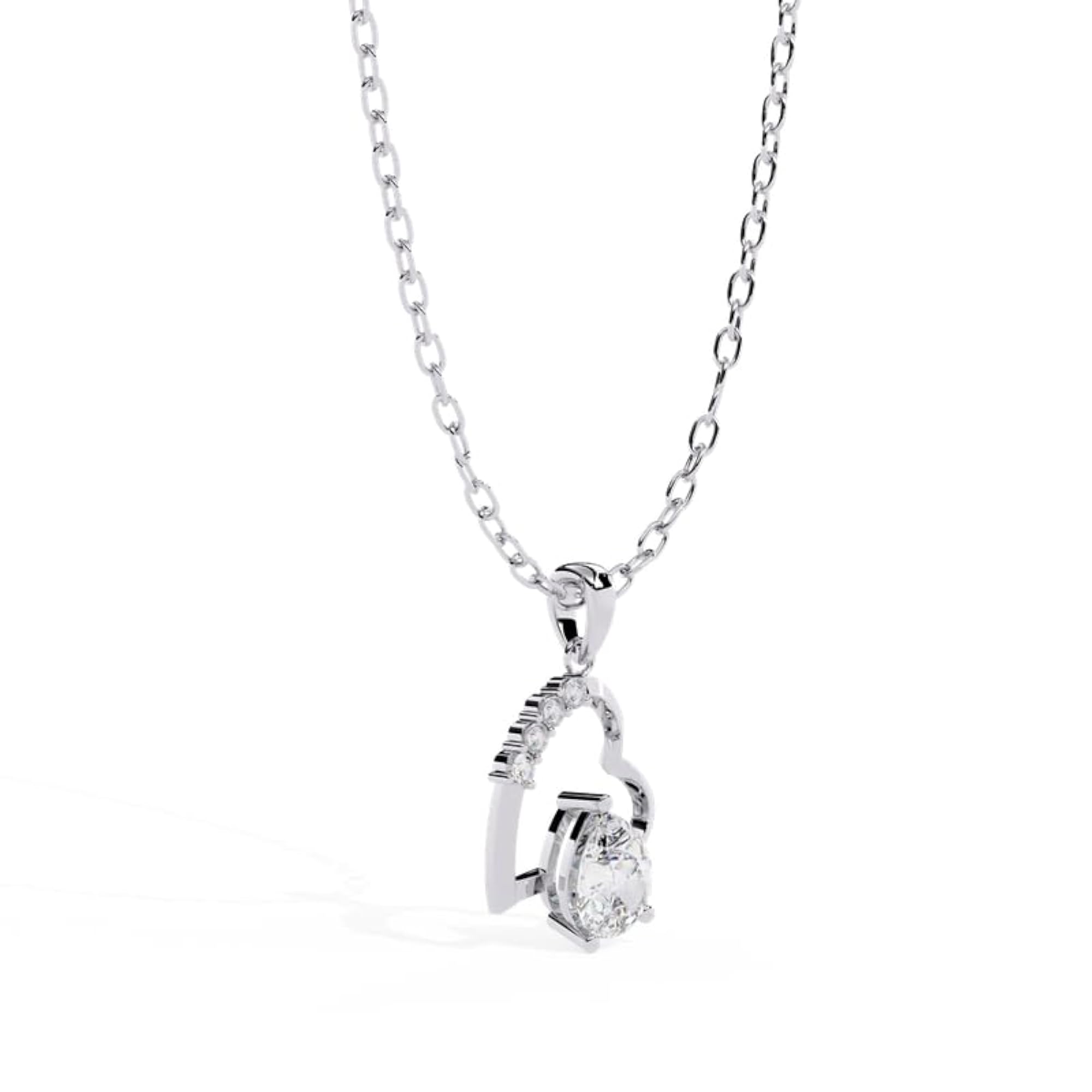 Women's 925 Sterling Silver Necklace, Hallmarked with Secure Clasp