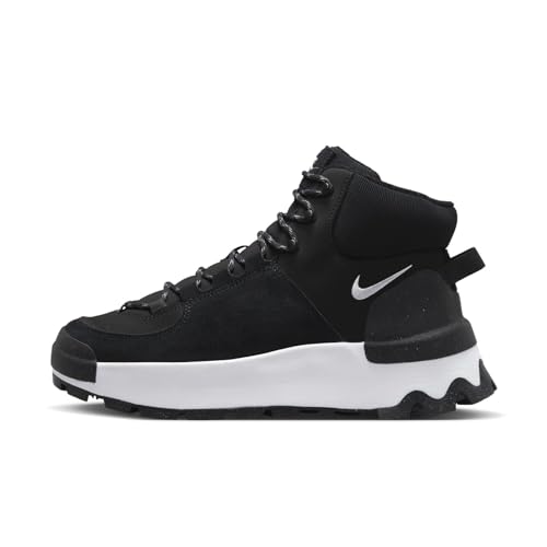 Nike Classic City Boot, Sneaker Mujer, Black White-Black, 40 EU