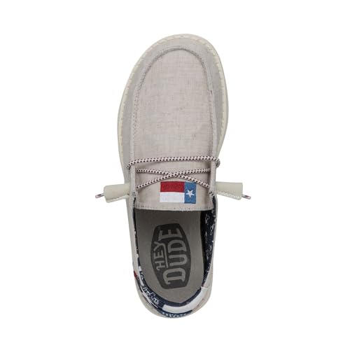 Image of HEYDUDE Wendy Star Loafers for Little, and Big Kid - Textile Upper with Lace Detailing, Removable Insole, Chic and Nice
