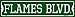 SMART BLONDE Flames BLVD Novelty Small Metal Street Sign K-1052