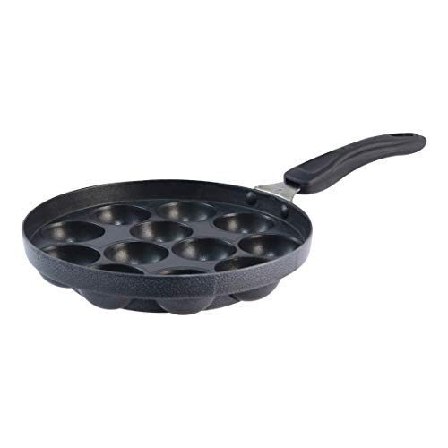 Wonderchef 63151634 Appa Kara with Handle to Make Appams, Pancakes, Aluminium, 600 milliliters, Black 1 Gallery Image