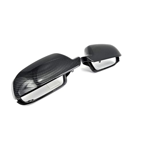 Couvercle de rétroviseur pour Audi A3 8P A4 A5 B8.5 en ABS aspect carbone