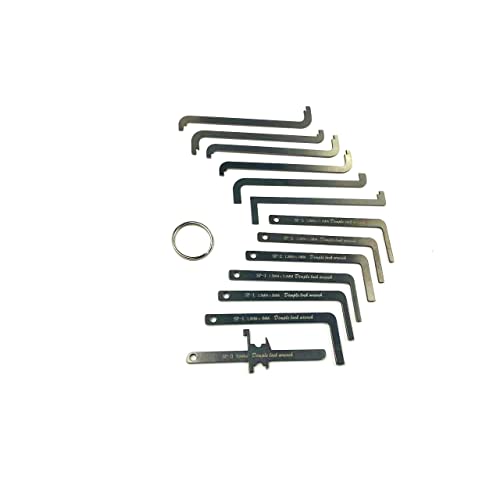 TPM Go 18-teiliges Spannwerkzeug-Set für europäisches Schloss, Pick-Lock, Hebelbügel, Schlosser, Edelstahl-Brechstangen-Set