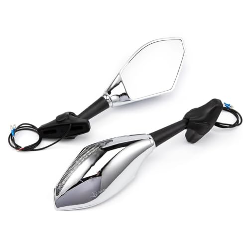 Espejo retrovisor ajustable de moto anticaídas y antirreflejo para EX400