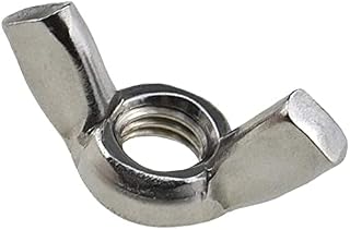 M5 Wing Butterfly Nut Stainless Steel (Pack of 10) Hand Twist Tighten Ear Hurricane Screws for Threaded Bolts  Fasteners Nuts Heavy Duty Certified Standard ISO965 DIN315 M5 Wingnuts (10.5mm x 22.5mm)