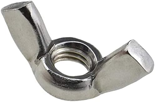 M5 Wing Butterfly Nut Stainless Steel (Pack of 10) Hand Twist Tighten Ear Hurricane Screws for Threaded Bolts Fasteners Nuts Heavy Duty Certified Standard ISO965 DIN315 M5 Wingnuts (10.5mm x 22.5mm)