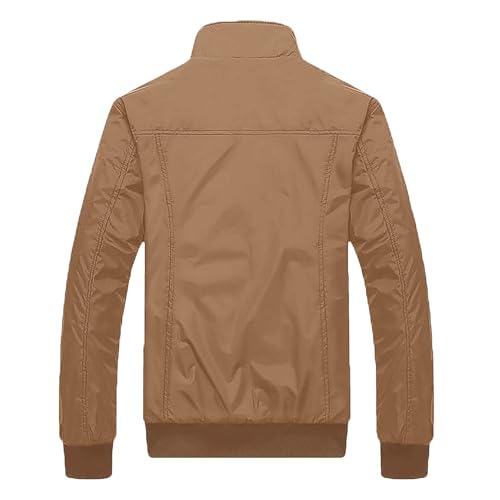 Veste de printemps pour homme décontractée avec poches et texture fine