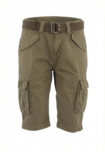 Schott NYC Trbatle30pk2, Pantalones cortos para Hombre, Verde (Esb0cdls6myn), 32
