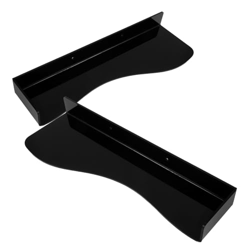 VANZACK 1Pair Wall Mount Acrylic Sneaker Organizer Rack Elegant Design for Efficient Space Saving and Stylish Display Shoe Store