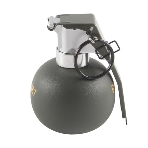 Hoite Grenade de simulation M67, grenade à main en plastique, matériau en nylon, accessoire de jeu CS en plein air, équipement réutilisable pour cadeau de farce de fête
