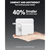 Nekteck 100W GaN USB C Fast Charger (3-Port) - PD 3.0 & QC 3.0 Compact Wall Charger for MacBook Pro/Air, iPhone 17/16/15, iPad, Galaxy S25/S24, PixelBook, Steam Deck, Laptops and More - Foldable