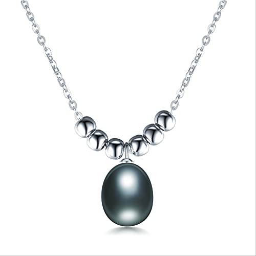 Collier de perles ovales d'eau douce naturelles NBYGSC pendentif bijoux fins femme tendance