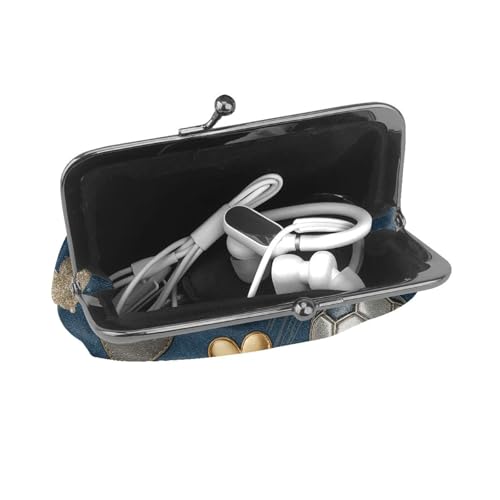 Pu Leather Buckle Coin Purse Soccer Ball Pattern Girls Kiss-Lock Change Purse Wallets4